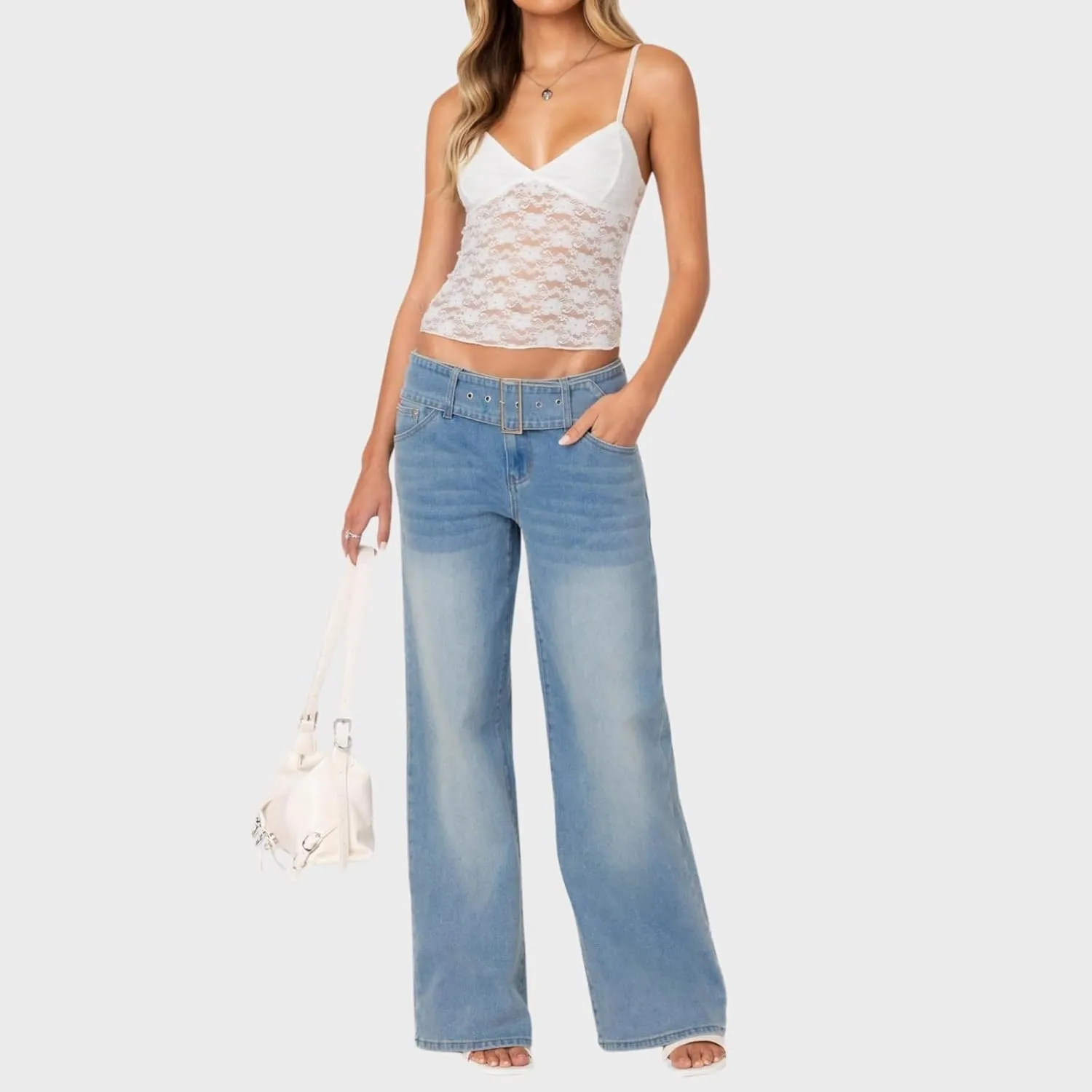 Women V Neck Sheer Lace Crop Camisole Spaghetti Strap Y2k Slim Fit Bow Knot See Through Tank Top Summer E-Girls