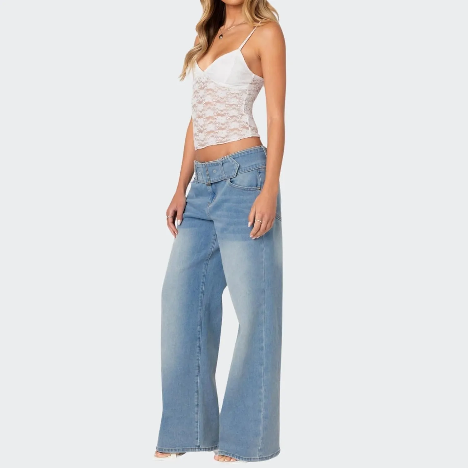 Women V Neck Sheer Lace Crop Camisole Spaghetti Strap Y2k Slim Fit Bow Knot See Through Tank Top Summer E-Girls