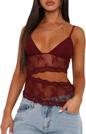 Women Y2k Cami Shirt Sexy Spaghetti Strap Crop Top Backless Going Out Camisole Vest Tank Tops
