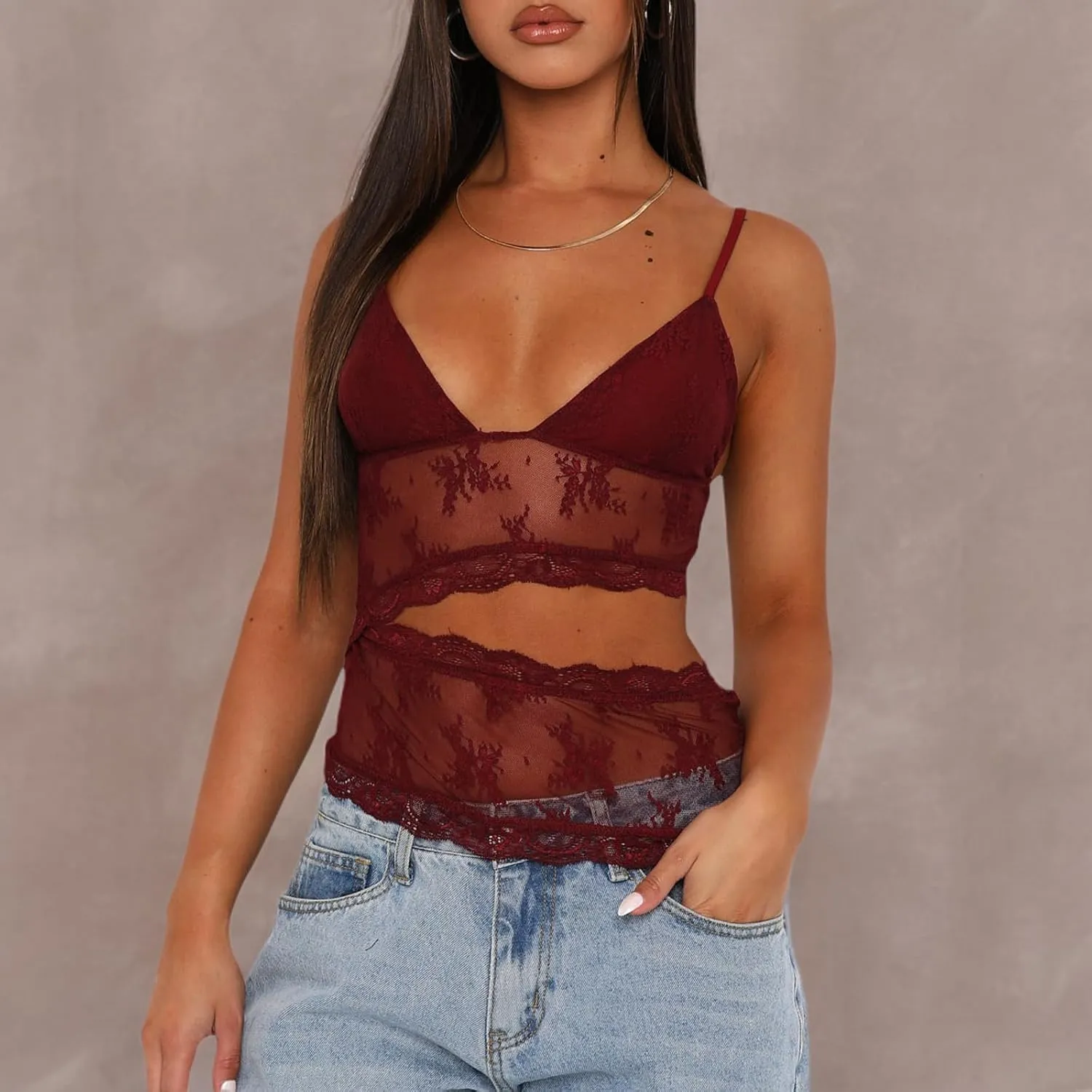 Women Y2k Cami Shirt Sexy Spaghetti Strap Crop Top Backless Going Out Camisole Vest Tank Tops