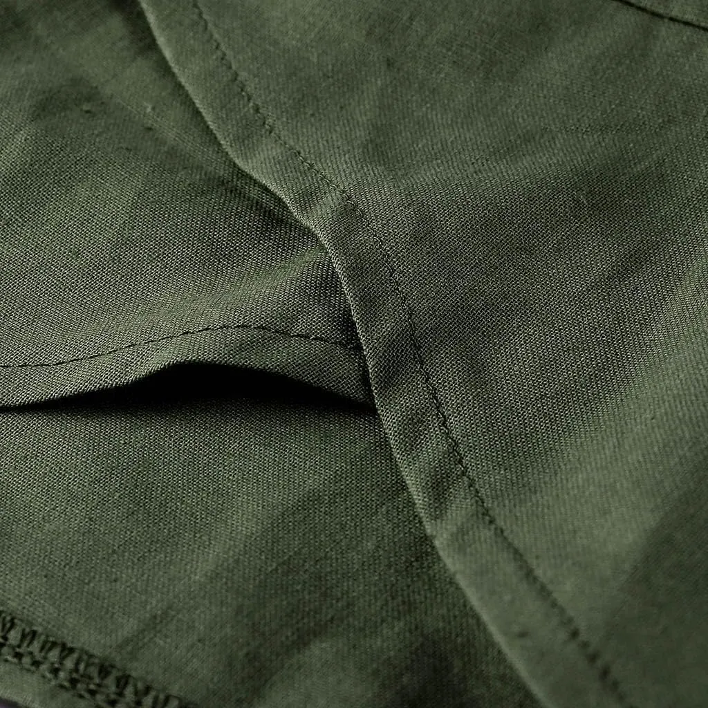 Womens Casual Cotton Linen Pants Trendy Elastic High Waist Crossover Leg Harem Trouser Workout Sport Lounge Sweatpant