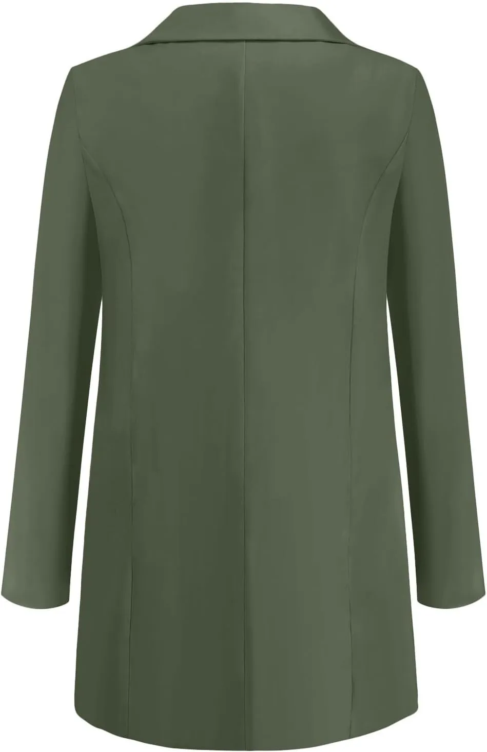 Womens Casual Dressy Blazers Jacket,Fashion Fall Bussiness Suit Clothe,Long Sleeve Solid Color Suit Without Pockets