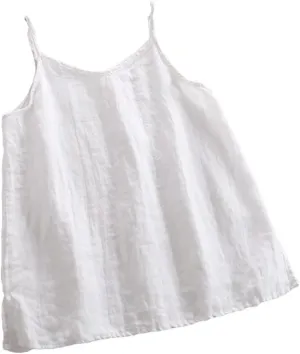 Women's Holiday Loose Camisole Summer Solid All-Match Casual Highstreet Sleeveless Vest