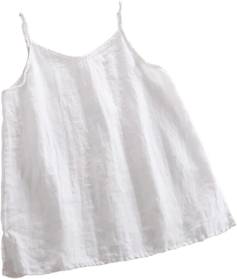 Women's Holiday Loose Camisole Summer Solid All-Match Casual Highstreet Sleeveless Vest