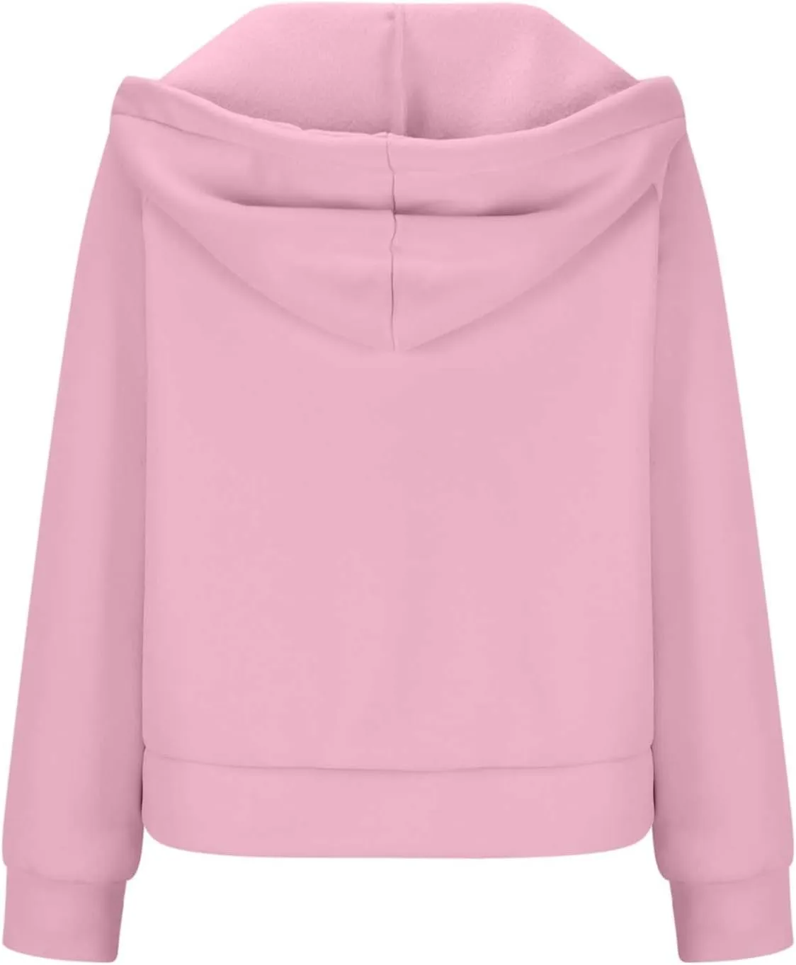 Womens Hoodies Fashion 2024 Half Zip Up Sweatshirts Drawstring Pullover Top Fashion Winter Clothes with Thumbs Hole