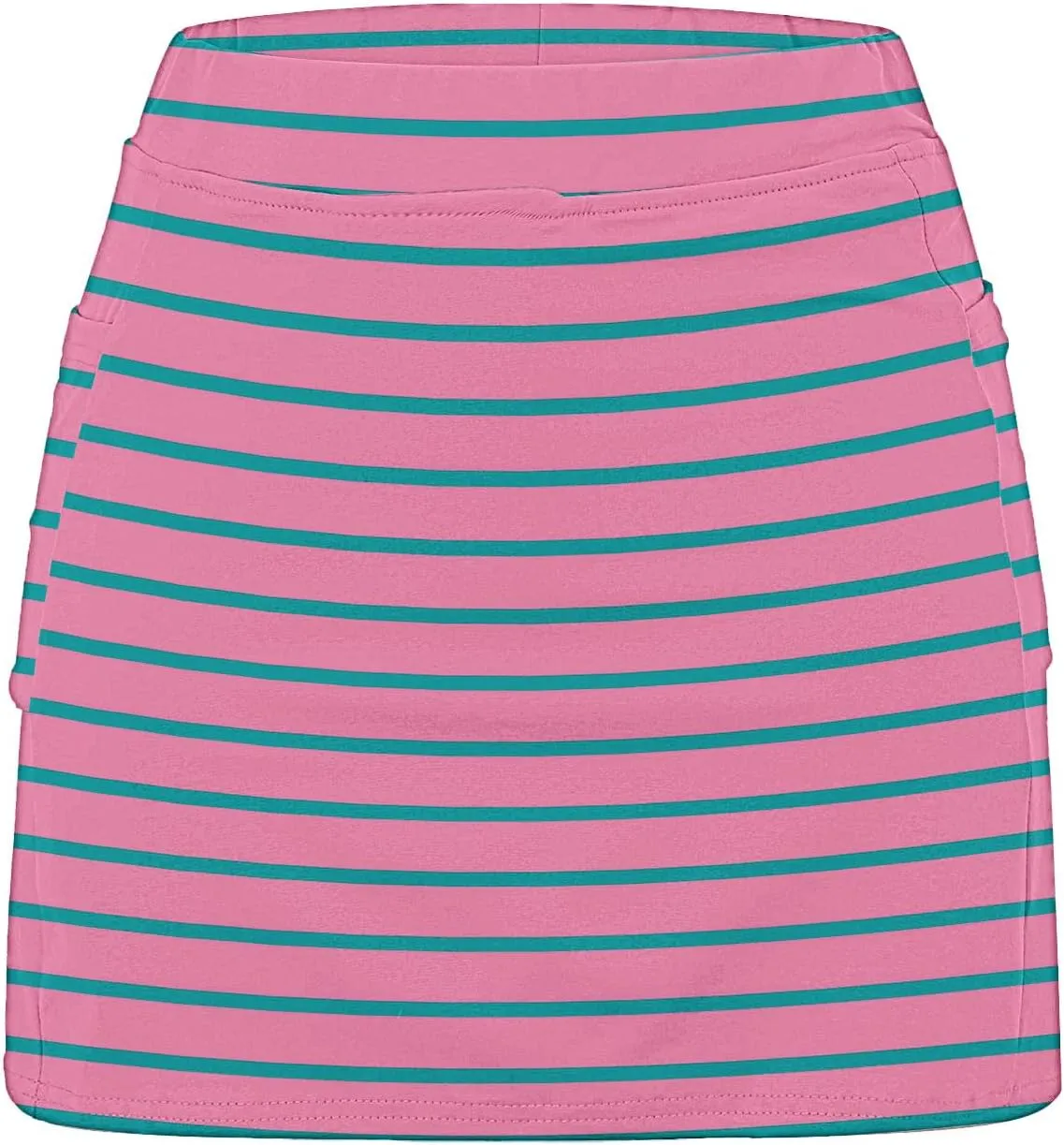 Womens Striped Skirt Shorts Stretchy High Waisted Home Relaxing Lounge Homewears Fitness Workout Yoga Casual Leggings