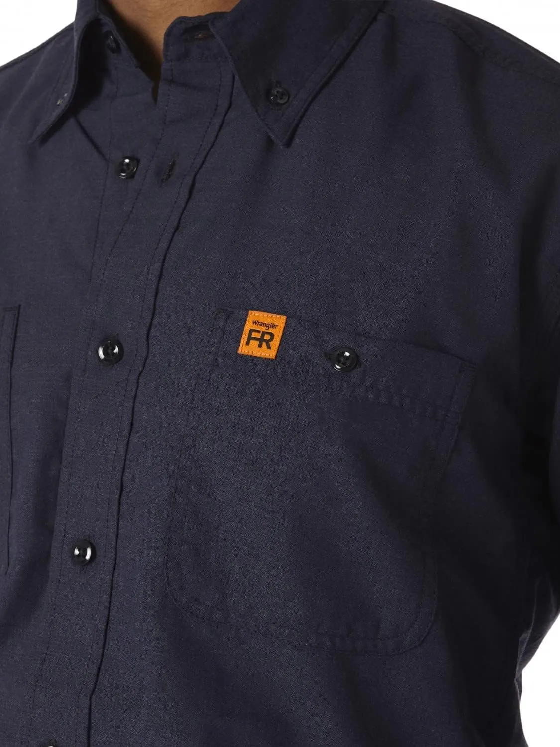 Wrangler Men's Riggs Workwear Flame Resistant Two Pocket Work Shirt